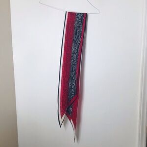 Ugna scarf women red black designer silk